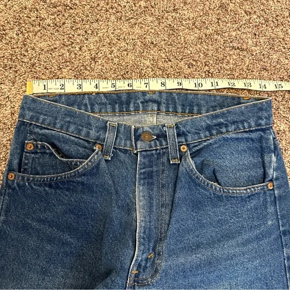 RARE Vintage Orange Tab 1970’s Levi’s Blue Jeans High Waisted - W30 L34